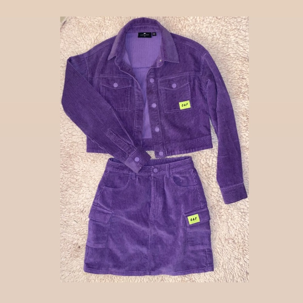 Lazy Oaf Purple Corduroy Set✨